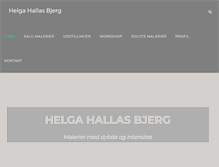 Tablet Screenshot of helgahallasbjerg.dk